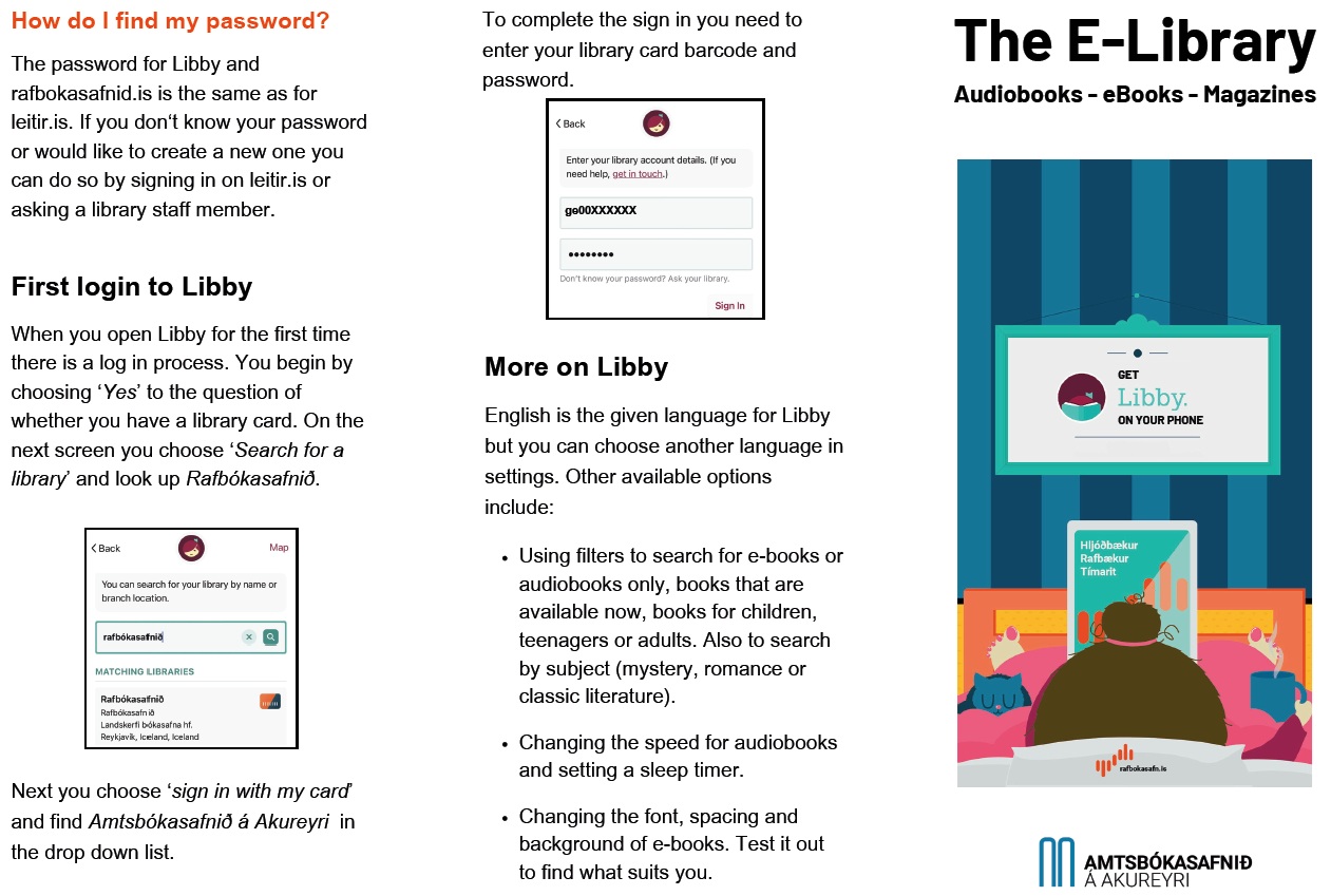 Brochure about the E-library - part 1/2