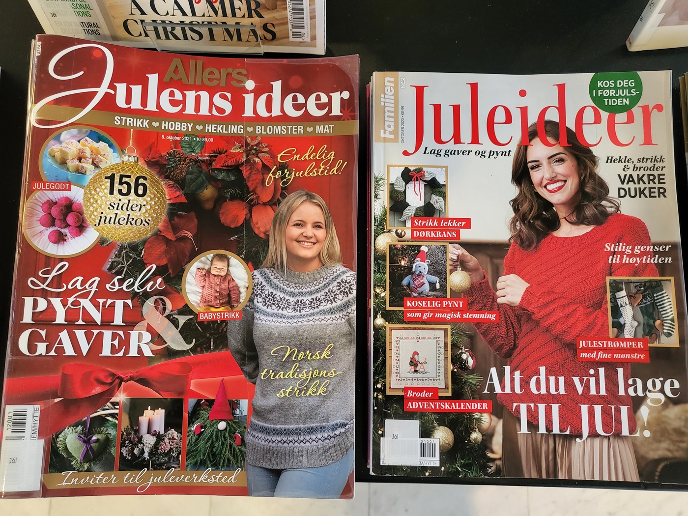 Two Christmas related magazines