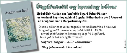 Austan um land - útgáfuteiti og kynning bókar